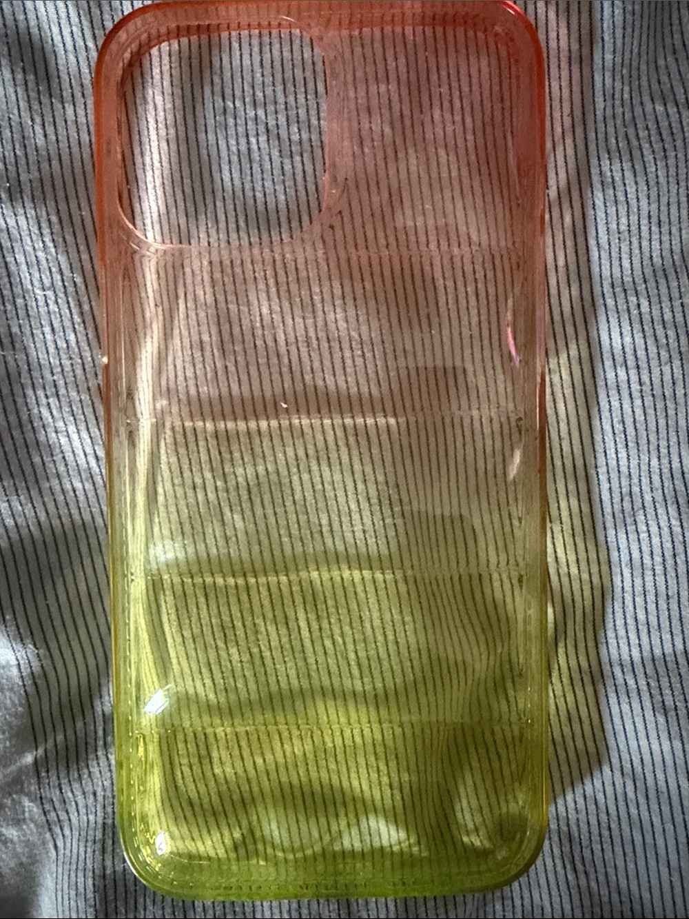 Gradient Pink to Yellow Transparent IPhone Pro Max Case - Slim Protective Cover